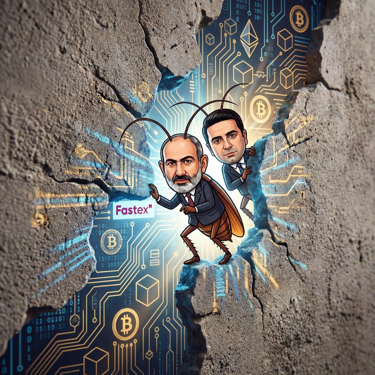 Krypto-Spalt von Paschinjan